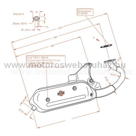 Kipufogó SITO PLUS APRILIA SCARABEO (98-01) (0575)