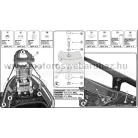 GIVI SR2013M Spec. doboztartó (top case) Monolock dobzokhoz, fekete