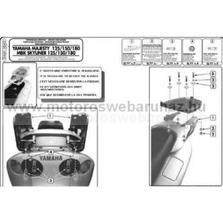 GIVI SR46M Spec. doboztartó (top case) Monolock-hoz