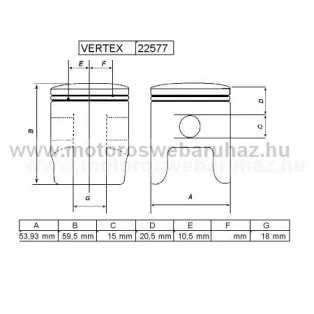 DUGATTYÚ SZETT VERTEX (22577) RACE