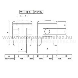 DUGATTYÚ SZETT VERTEX (23265) PRO-RACE